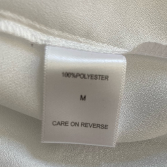 NEW YORK & COMPANY White Long Sleeve Top Medium Size New - Picture 4 of 7